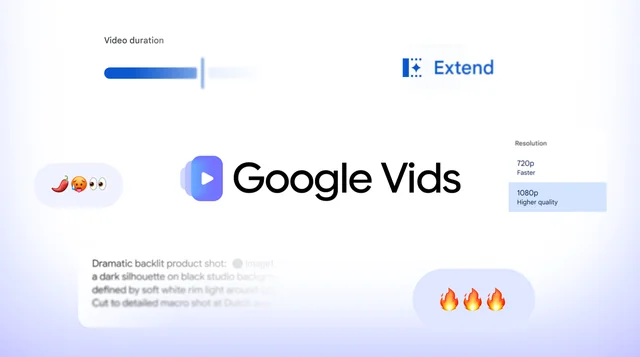 Google Vids video creation feature artwork